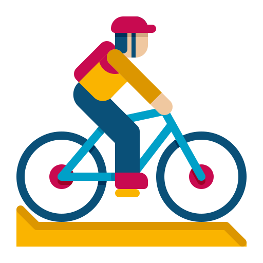person practicing deep breathing on a bicycle
