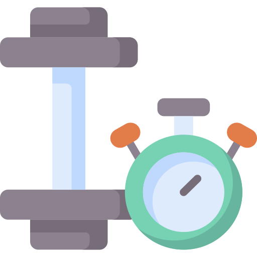 dumbbell workout in progress