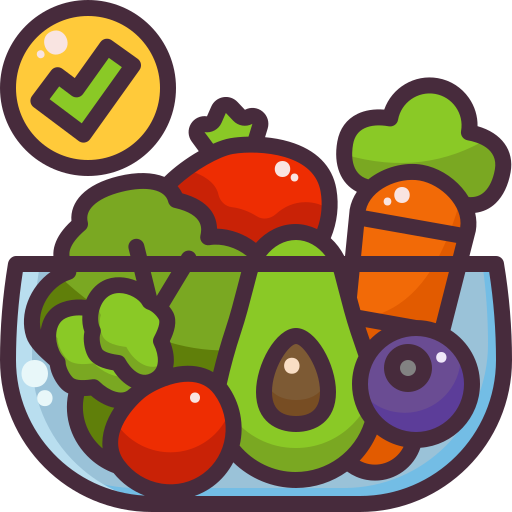 a healthy bowl of vegetables and salad