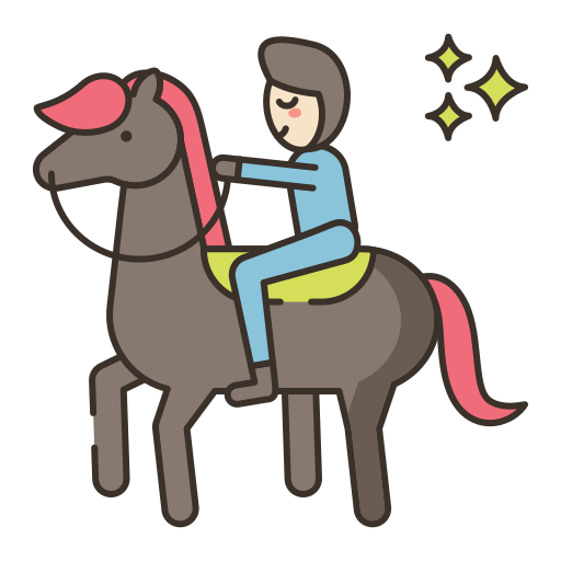 a woman riding a horse